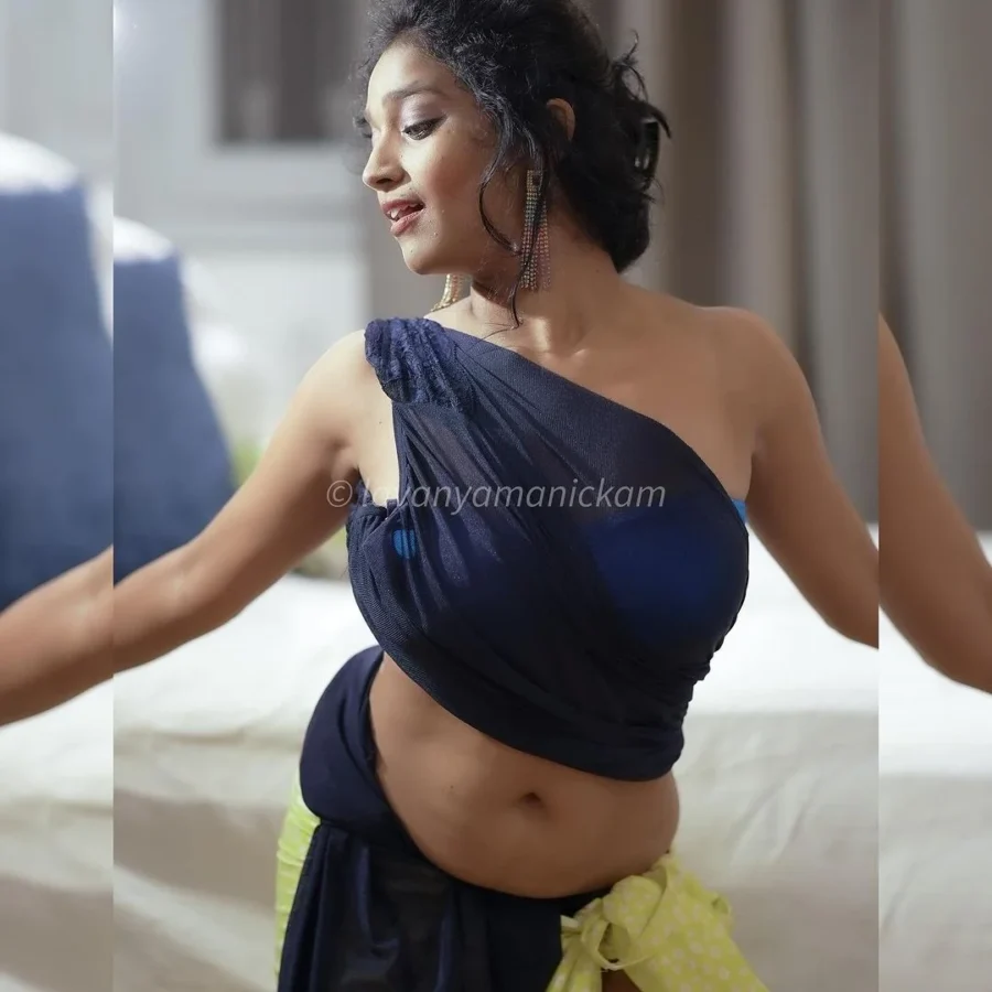 Lavanya Manickam Sexy and Hot Pics in Saree