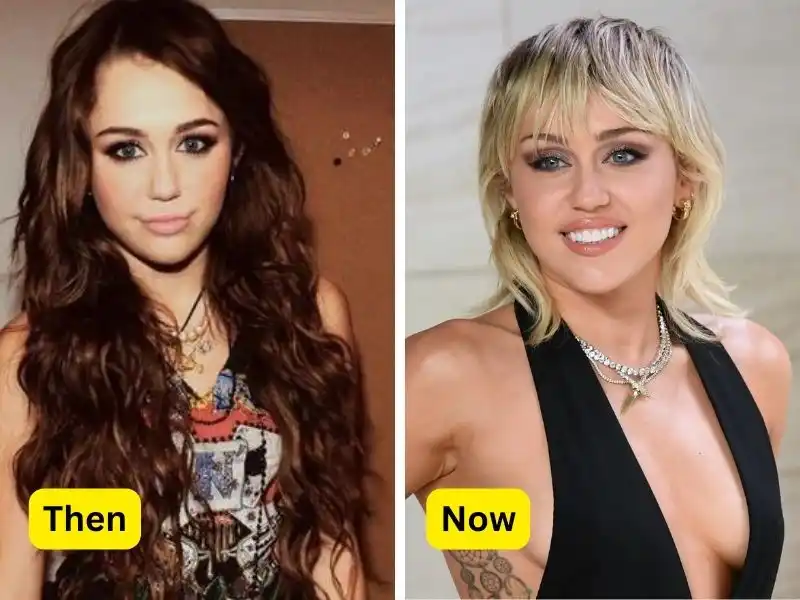 Miley Cyrus Then and Now.webp