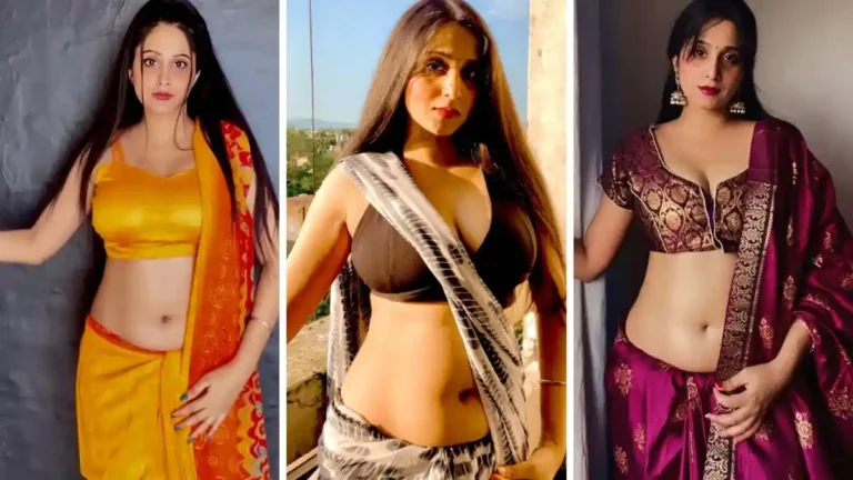 Juhi Sharma Hot Photos Sexy & Sizzling Saree Model In Stunning Looks