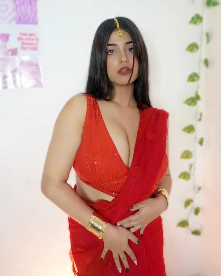 Tushika Goswami Busty Cleavage Baring Photos (13)