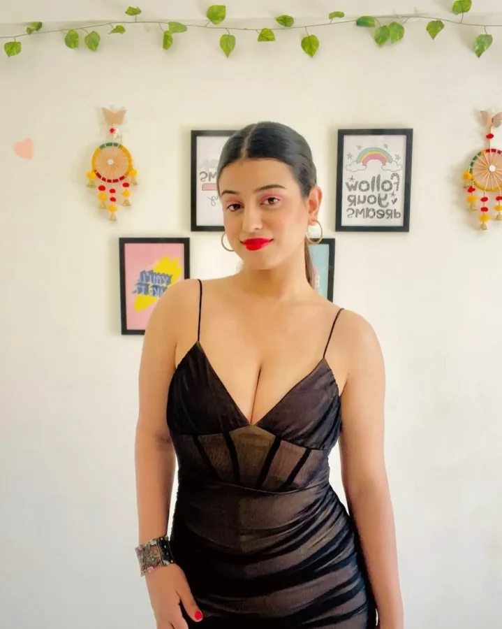 Tushika Goswami Busty Cleavage Baring Photos (15)